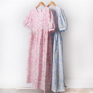 [강물처럼]빅사이즈사랑해요 F050L108 퍼프사뿐플라워원피스 DD