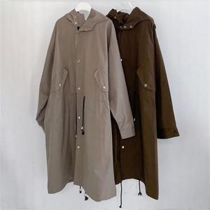 [강물처럼]빅사이즈사랑해요 E706L209 롱버튼스트링코튼야상 BN