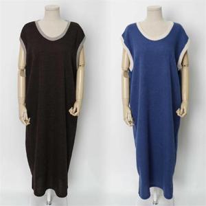 [강물처럼]빅사이즈사랑해요 E803L210 스판조끼니트롱원피스 HG