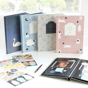 [문구/오피스] 코니테일 초음파앨범 접착식 사진 아기성장앨범 포토북