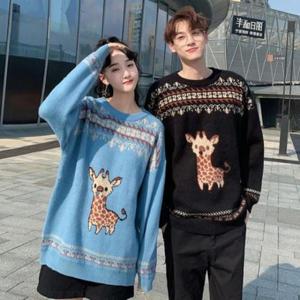 [의류] DHH-B96 남녀공용 커플 루돌프 니트