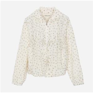 [써스데이아일랜드](T262MJP135W)셔링포인트 플라워 패턴 점퍼