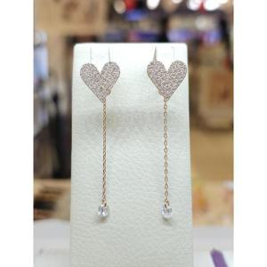 미라클 세이브존03 터키석 하트 실버 귀걸이 TH2317