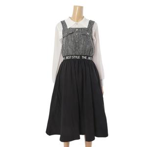 [페이지플린]트위드 배색 뷔스티에 원피스 (F4AOP013)