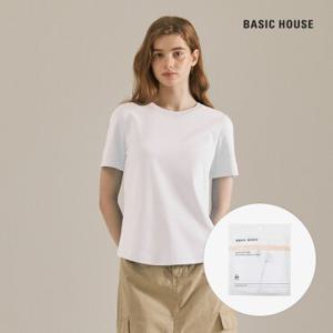 [베이직하우스](2PACK) 여성 프리미엄 순면40수 반팔티셔츠 2팩 LATS0213