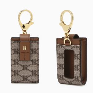 [헤지스ACC] 브라운 시그니처 패턴 스마트키 키홀더 HIHO5F880W2