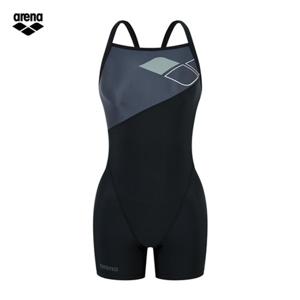 아레나 스텝바이 A5FL1PL51 BLK (주머니백 증정) 여성 일반 3부반신 드롭백 실내수영복