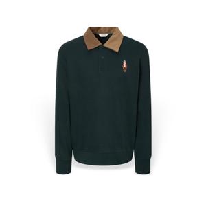 [헤지스] 남성 코듀로이패치 카라 긴팔티셔츠 HZTS5D750E3