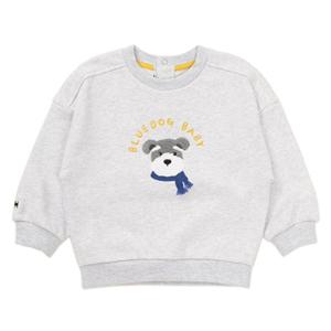 [블루독베이비8] 25FW (CR)시그니처 도기 스웨트셔츠 HJ (45C1433402) (BLUEDOG BABY 유아 출산 백일 선물