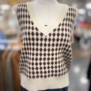 클리지 HC40 체크니트조끼 Cp8kv06