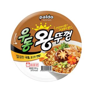 컵라면 큰사발 팔도 왕뚜껑 우동 105g 18개