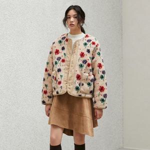 [LAP] 플라워 뽀글이 퀼팅점퍼 AR4MZA63