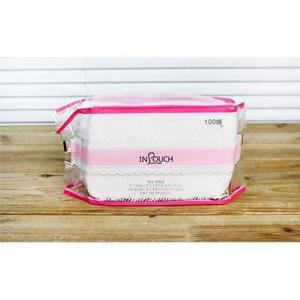 면봉 인파우치 엠보화장솜 100매 10개미용용품