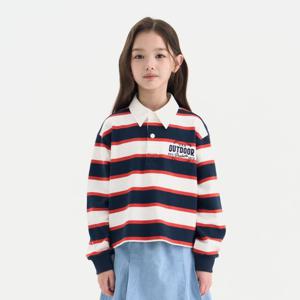 [본사][아웃도어프로덕츠키즈] 여아 세미크롭 럭비티 (다크 네이비)OD261ILC72_DNY