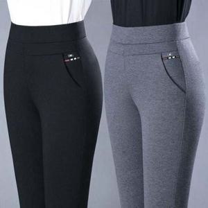 팬츠 하이웨스트 바지 정장 여자 밴딩 슬랙스 슬랙스