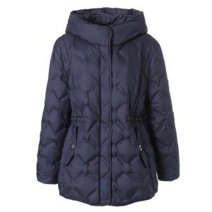 [마담포라]후드 누빔 덕다운 블루 숏 패딩 점퍼MC1JP702A