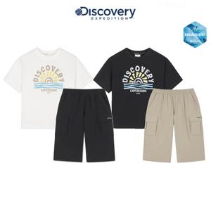 디스커버리키즈 DKAZ18063 키즈 프레시벤트 반팔티+8부 팬츠 2SET