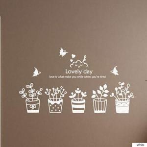 [데코] 러블리 데이 월데코스티커 화이트 팬시스티커 시트지