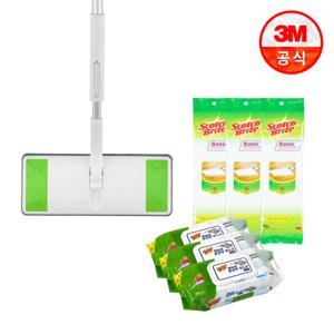 [3M] 올터치 막대걸레 대형+물걸레 90매+정전기 150매