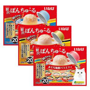 이나바 챠오 퐁츄르 35g 20P 참치 버라이어티 고양이간식