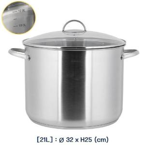 HIMMEL 곰솥 냄비-32cm 3중바닥 인덕션겸용 인덕션곰솥 냄비 큰냄비 주방냄비 스텐냄비 스테인레스냄비 곰