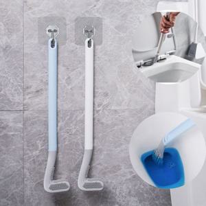 변기청소솔 화장실청소솔 골프채형 실리콘 청소솔 변기솔