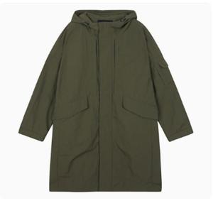 [버커루] 유니 나일론 루즈핏 중힙기장 야상점퍼 (B235JP040P)