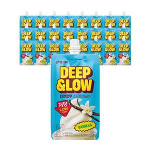 [빙그레] 딥앤로우 소프트 바닐라 24개 / 저당 아이스크림