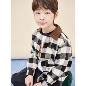 [빈폴키즈] 럼버잭 아우터형 체크 셔츠  블랙 (BI5964U045)