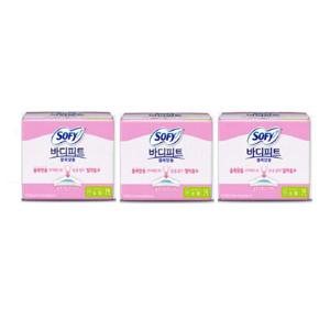 쏘피 바디피트생리대 볼록맞춤 날개형생리대 소형 16P x 3팩