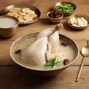 [정마을] 실온보관 한우사골 사골누룽지삼계탕 1kg x 3팩 / 국내산 닭 사용