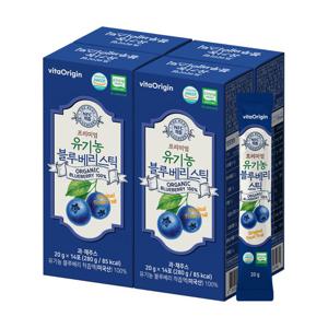 비타오리진 NFC착즙 유기농 블루베리스틱 14포 x 4박스 / 블루베리즙