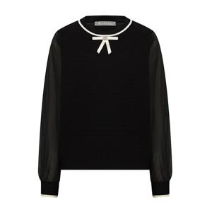 [예쎄][예쎄] 시스루소매 리본장식 니트(S6SKN019A)