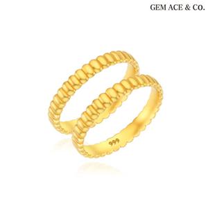 제메이스 24K순금 띠아모 2종 반지 세트