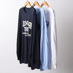 [강물처럼]빅사이즈티 F337L509 1968오버핏면긴팔티 NS (4131212