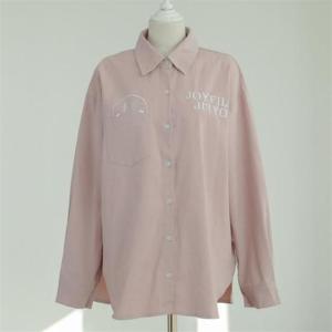 [강물처럼]아이우먼 오버핏스마일자수남방 WBN447M210 빅사이즈