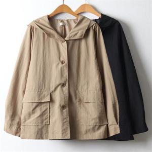 [강물처럼]위쉬몰 DU 아웃포켓후드버튼점퍼(J456H211) 빅사이즈