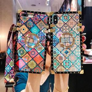 갤럭시젤리케이스 스퀘어 패턴 자개 스마트링 케이스 갤럭시S22울트라