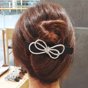 2중리본 왕집게 올림머리핀 헤어핀 2color