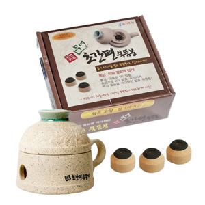 천년거북 초간편 쑥뜸기 세트 (온구기+쑥봉 32개입)  가정용 무연뜸