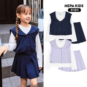 [네파키즈/택가169,000] KL65906 여아 우븐 3in1 세트 본사직영