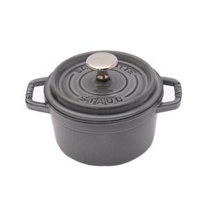 [스타우브][고깔 손잡이 증정] 원형 꼬꼬떼 냄비 18cm 그레이 (ST101818)