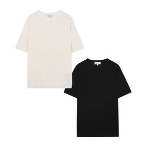[지이크]S/S 면혼방 라운드 반팔 남성 니트 2종 (PGUCD8010)
