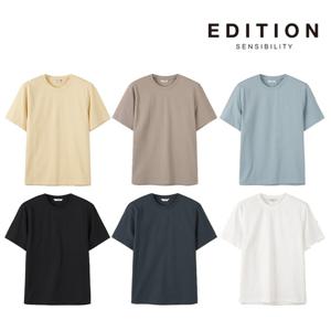 [에디션앤드지]26 SS 남자반팔티 소프트 폰테 반팔 티셔츠 6종 1택 NEG2TR1924 DR4488