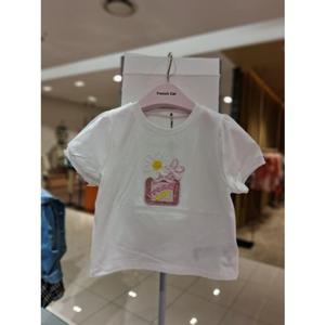 (프렌치캣) 화이트 향수 티셔츠 Q62DA030