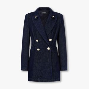 [엠포리오 아르마니]여성 로고 버튼 더블 데님 롱 자켓(A526102502)