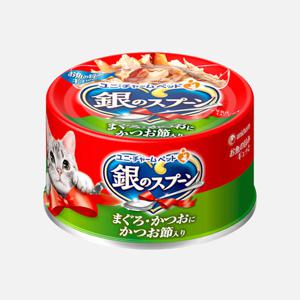 LG유니참 긴노스푼 캔 참치&가다랑어포 70g 고양이 간식