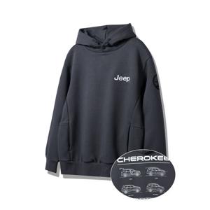 [지프]체로키 다크그레이 후드 티셔츠 JP1THU013