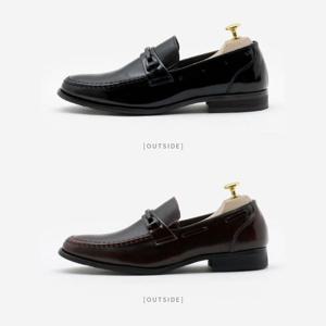 소가죽 끈없는 남성정장로퍼 구두 2.5cm굽 캐주얼화