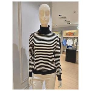 [베스띠벨리]BJUCX2926_줄무늬 터틀넥 풀오버 니트